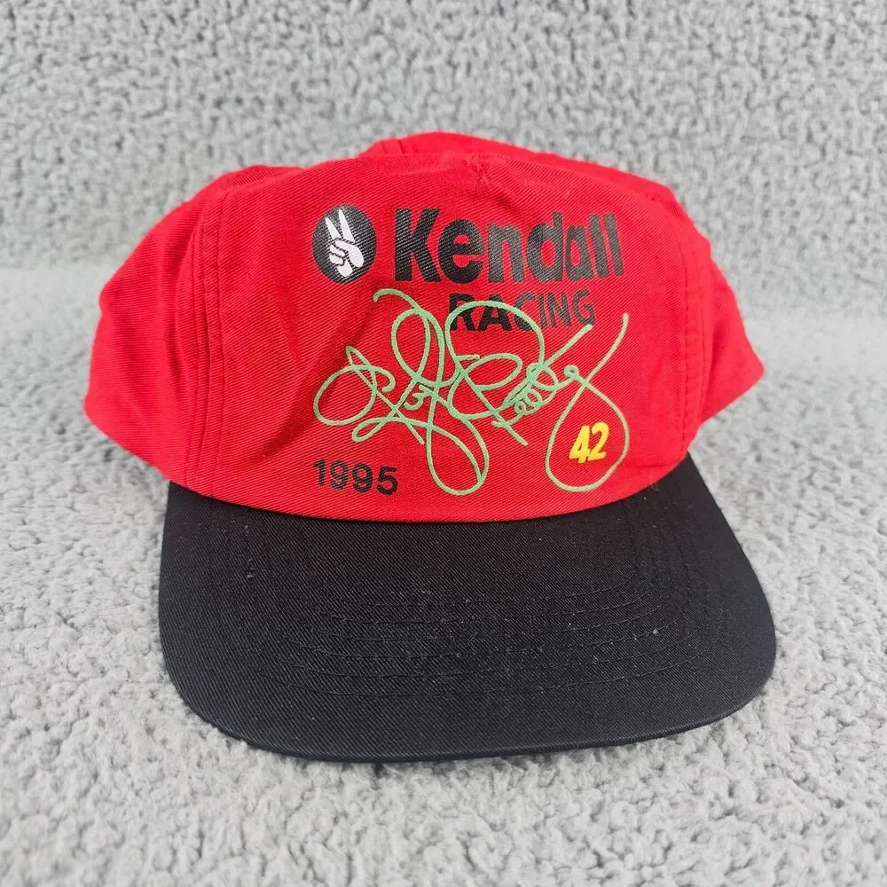 Vintage Kyle Petty Hat Kendall Racing #42 Red 90s VTG NASCAR
